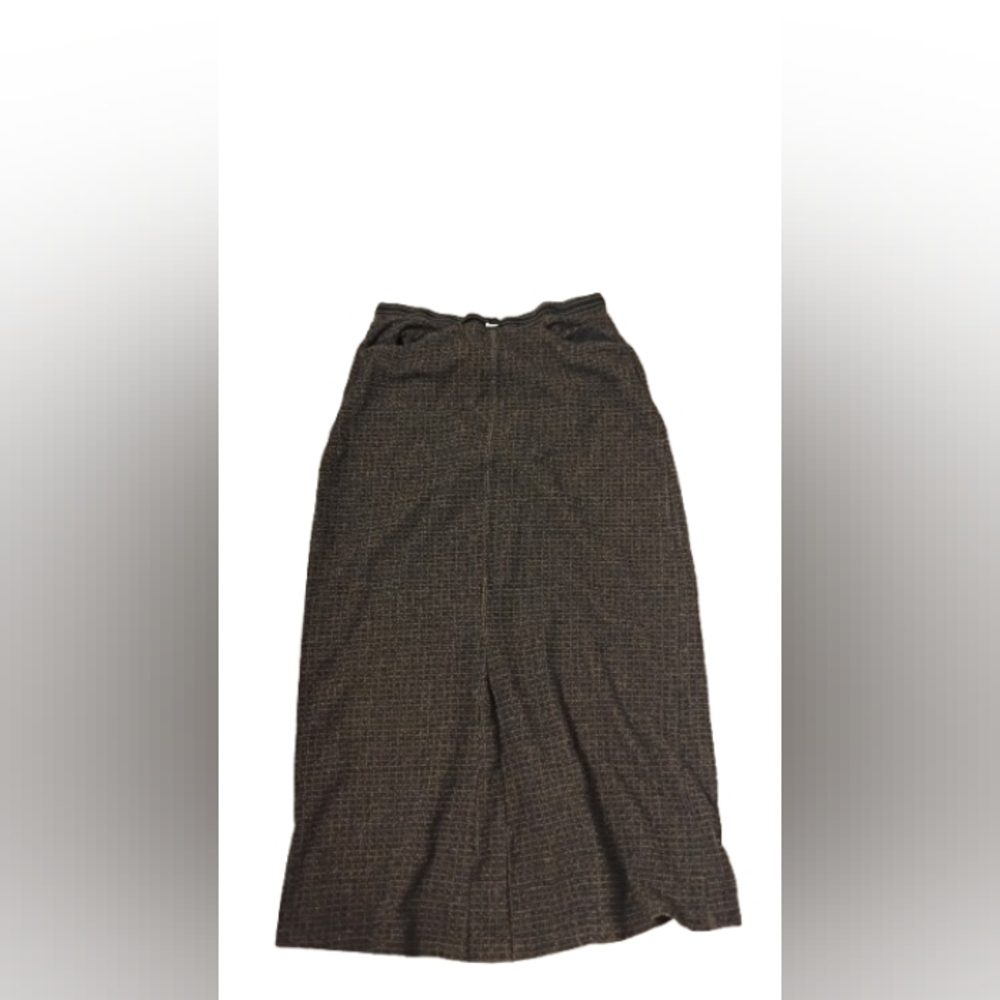 Vintage 2000s Emma James Brown Midi Skirt Sz M